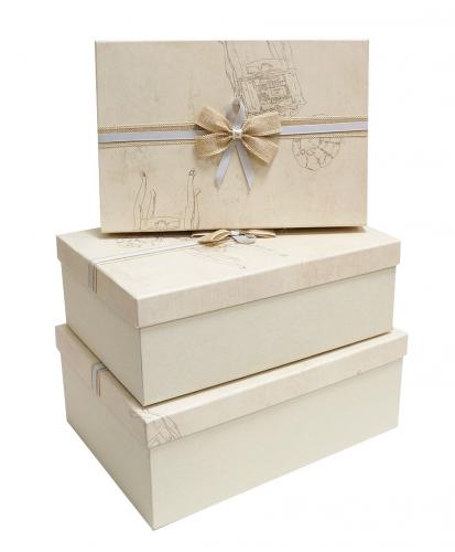 Набор подарочных коробок А-644-19038 (Бежевый)