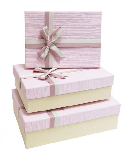 Набор подарочных коробок А-645-19034 (Розовый)