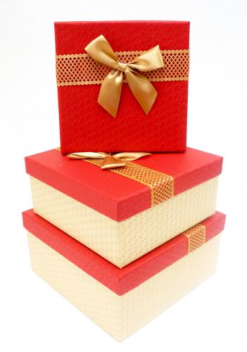 Набор подарочных коробок А-8301-27 (Красный)