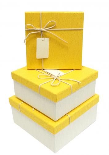 Набор подарочных коробок А-8301-40 (Жёлтый)