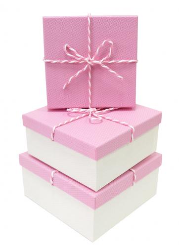 Набор подарочных коробок А-8301-43 (Розовый)