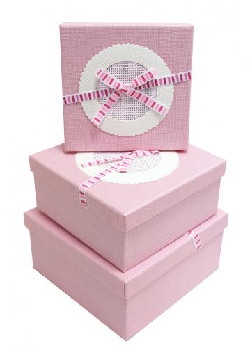 Набор подарочных коробок А-8301-59 (Розовый)