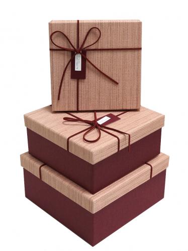 Набор подарочных коробок А-8301-67 (Бордовый)