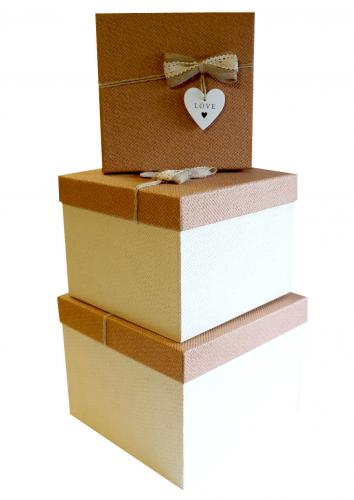 Набор подарочных коробок А-8306-1 (Коричневый)