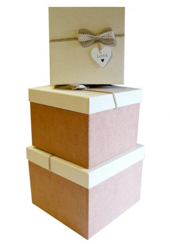 Набор подарочных коробок А-8306-1 (Молочный)