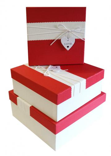 Набор подарочных коробок А-8307-1 (Красный)