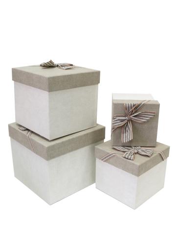Набор подарочных коробок А-8401-4 (Серый)
