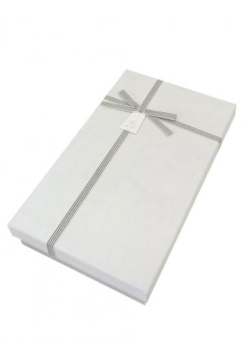 Подарочная коробка А-91121-4 (Бело-серая)