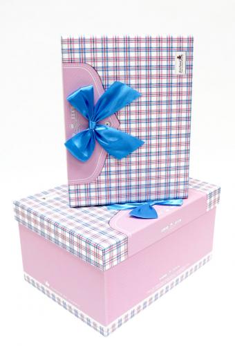 Набор подарочных коробок А-91203-1 (Розовый)