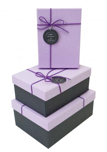 Набор подарочных коробок А-91301-114 (Сиреневый)