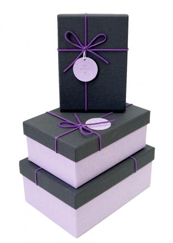 Набор подарочных коробок А-91301-114 (Тёмно-серый)