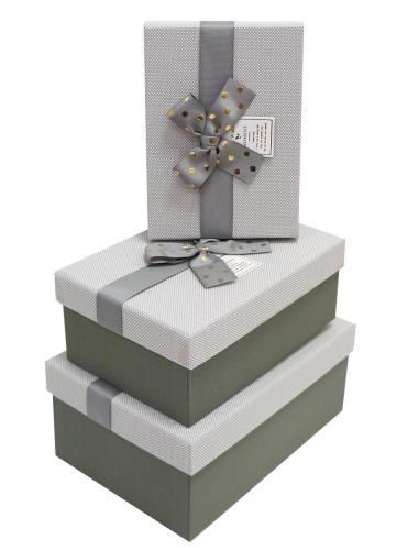 Набор подарочных коробок А-91301-141 (Серый)
