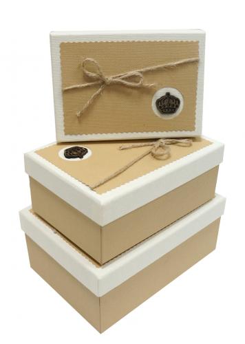 Набор подарочных коробок А-91301-90 (Бежевый)