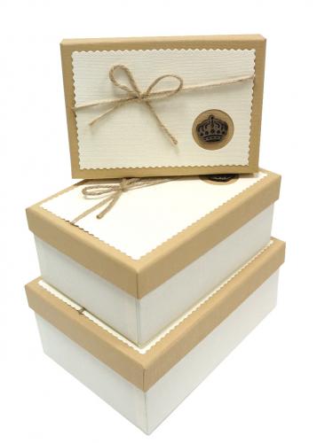 Набор подарочных коробок А-91301-90 (Молочный)
