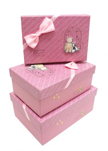 Набор подарочных коробок А-91301-95 (Розовый)