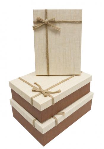 Набор подарочных коробок А-91306-5 (Бежево-коричневый)