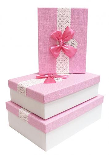Набор подарочных коробок А-91307-133 (Розовый)