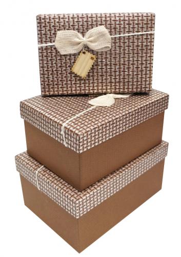 Набор подарочных коробок А-91332-14 (Коричневый)
