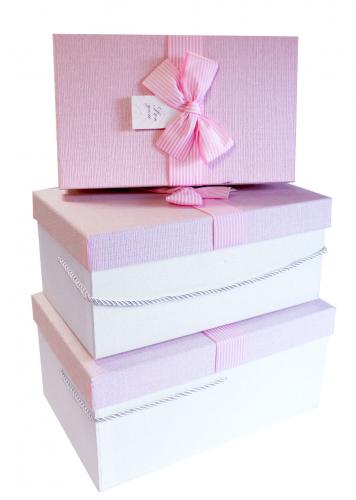 Набор подарочных коробок А-91335-10 (Розовый)