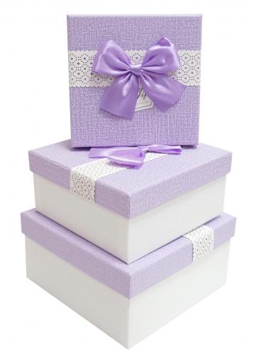 Набор подарочных коробок А-92301-127 (Сиреневый)