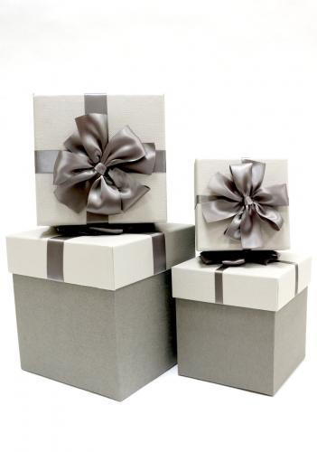 Набор подарочных коробок А-92401 (Серый)