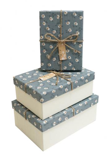 Набор подарочных коробок А-9301-118 (Серо-голубой)