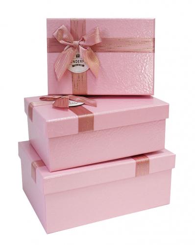 Набор подарочных коробок А-9301-167 (Розовый)