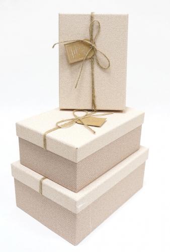 Набор подарочных коробок А-9301-40 (Молочный)