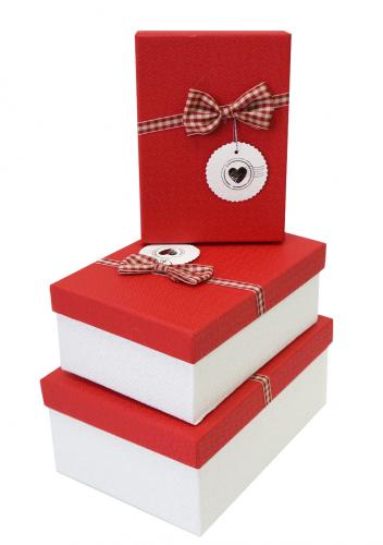 Набор подарочных коробок А-9301-81 (Красный)