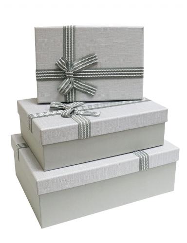 Набор подарочных коробок А-9304-2127 (Светло-серый)