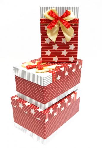 Набор подарочных коробок А-9313-3 (Красный)