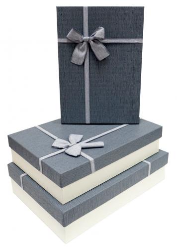 Набор подарочных коробок А-9317-4 (Тёмно-серый)