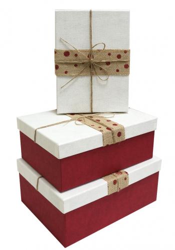 Набор подарочных коробок А-9320-11 (Красный)