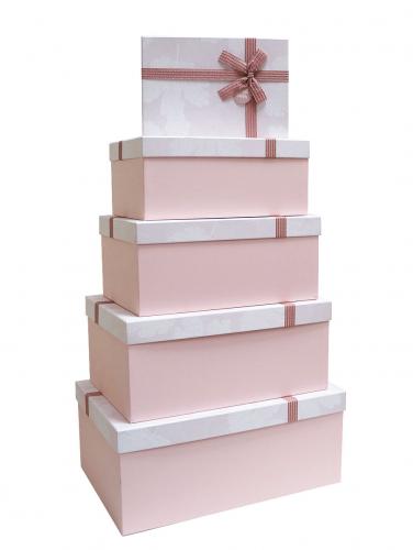 Набор подарочных коробок ГИГАНТ А-9503-2 (Персиковый)