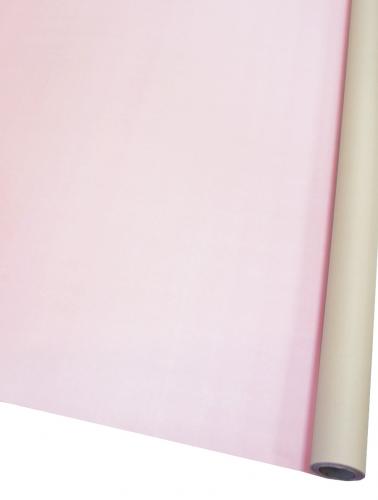 Цветная матовая бумага 70см х 9м (Бежевый/Розовый)