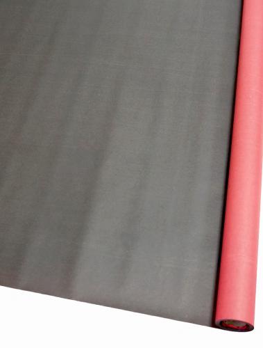 Цветная матовая бумага 70см х 9м (Красный/Чёрный)