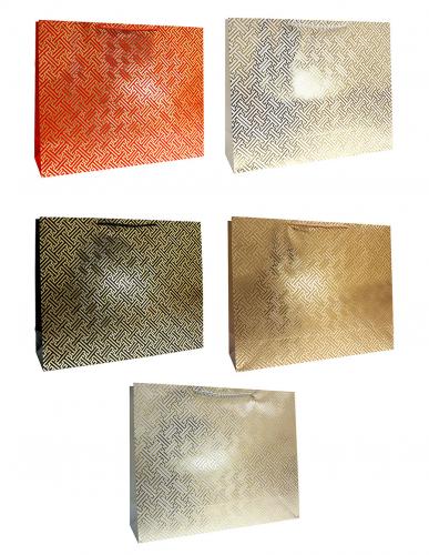 Подарочные пакеты-сумки, серия "Золотое тиснение", размер 50*40*15
