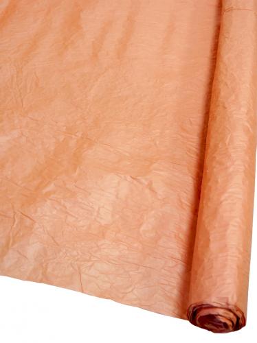 Подарочная бумага "Эколюкс" жатая перламутровая в рулоне 70см х 5м (Оранжевый)
