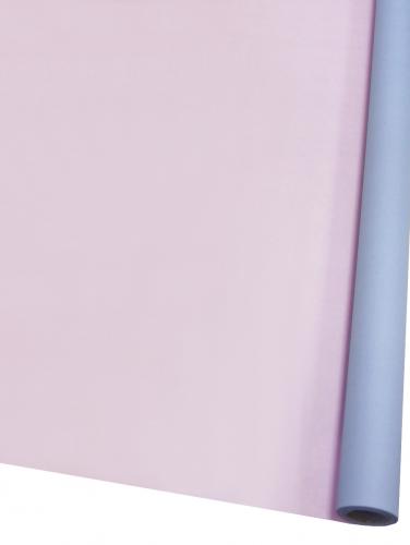 Цветная матовая бумага 70см х 9м (Сиреневый/Розовый)