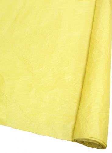 Подарочная бумага "Эколюкс" жатая перламутровая в рулоне 70см х 5м (Жёлтый)